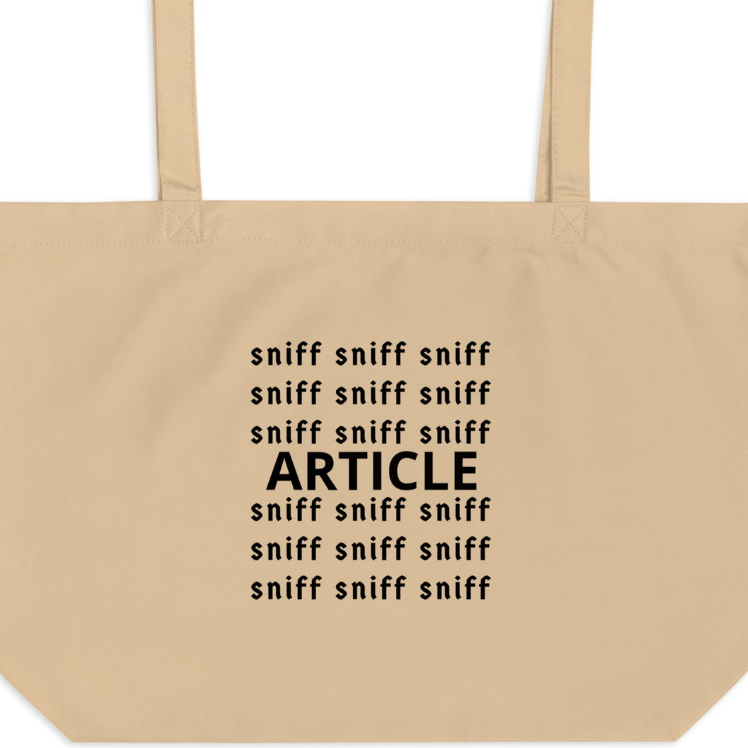 Sniff Sniff Article Tracking X-Large Tote/ Shopping Bags