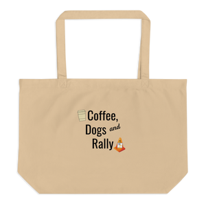 Coffee, Dogs & Rally X-Large Tote/ Shopping Bags