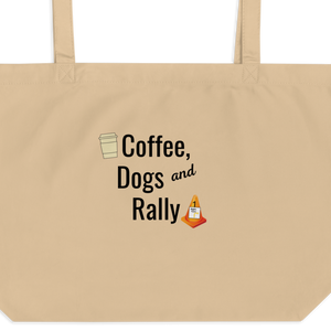 Coffee, Dogs & Rally X-Large Tote/ Shopping Bags