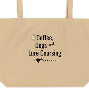 Coffee, Dogs & Lure Coursing X-Large Tote/ Shopping Bags