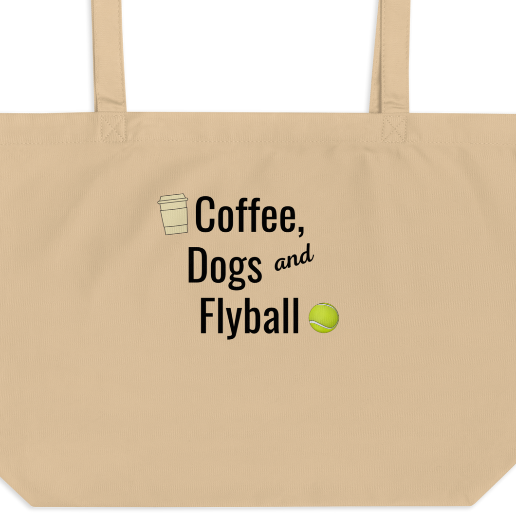 Coffee, Dogs & Flyball X-Large Tote/ Shopping Bags