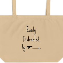 Load image into Gallery viewer, Easily Distracted by Fast CAT X-Large Tote/ Shopping Bags
