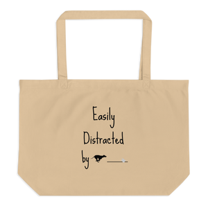 Easily Distracted by Fast CAT X-Large Tote/ Shopping Bags