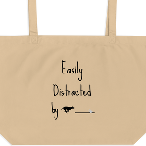 Easily Distracted by Fast CAT X-Large Tote/ Shopping Bags