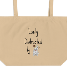 Load image into Gallery viewer, Easily Distracted by Russell Terriers X-Large Tote/ Shopping Bags

