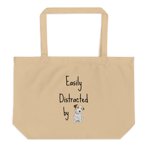 Easily Distracted by Russell Terriers X-Large Tote/ Shopping Bags