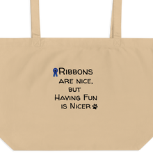 Load image into Gallery viewer, Ribbons are Nice X-Large Tote/ Shopping Bags
