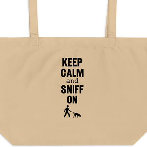 Keep Calm & Sniff On Tracking X-Large Tote/ Shopping Bag
