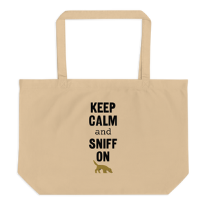 Keep Calm & Sniff On Nose and Scent Work X-Large Tote/ Shopping Bag