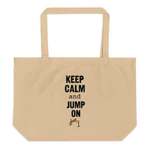 Keep Calm & Jump On Agility X-Large Tote/ Shopping Bag