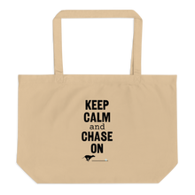 Load image into Gallery viewer, Keep Calm &amp; Chase On Fast CAT X-Large Tote/ Shopping Bag
