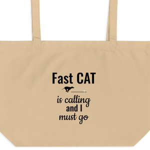 Fast CAT is Calling X-Large Tote/ Shopping Bags
