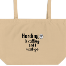 Load image into Gallery viewer, Sheep Herding is Calling X-Large Tote/ Shopping Bags
