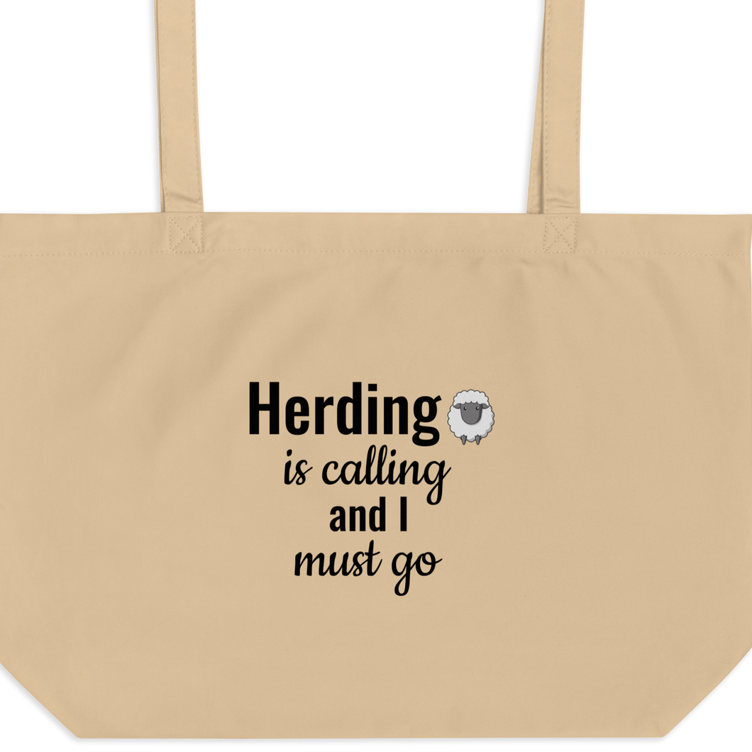 Sheep Herding is Calling X-Large Tote/ Shopping Bags