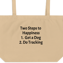 Load image into Gallery viewer, 2 Steps to Happiness - Tracking X-Large Tote/ Shopping Bags
