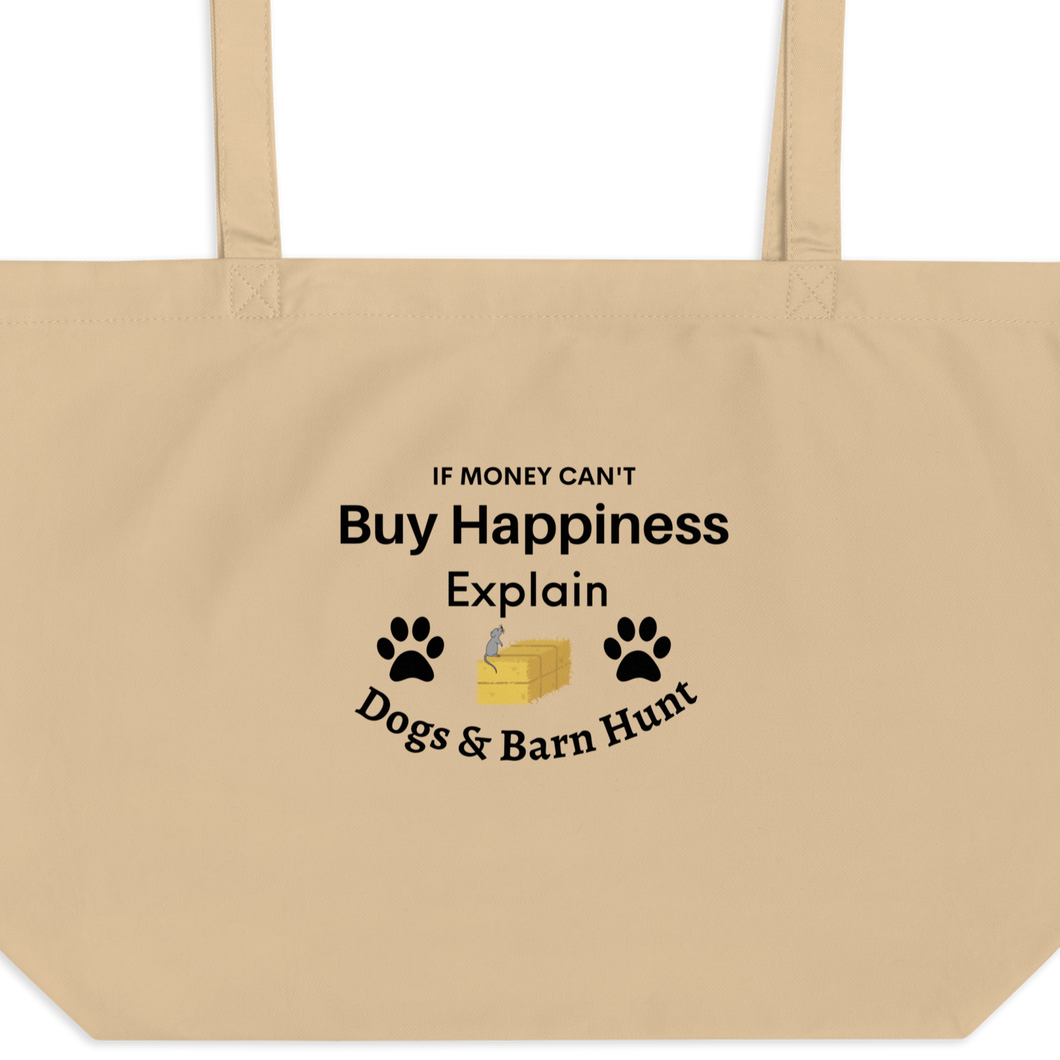 Buy Happiness w/ Dogs & Barn Hunt X-Large Tote/ Shopping Tote Bags