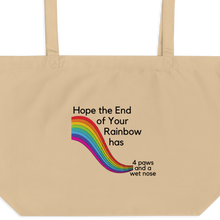Load image into Gallery viewer, End of Your Rainbow without Cloud X-Large Tote/ Shopping Bags
