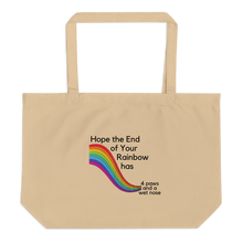 Load image into Gallery viewer, End of Your Rainbow without Cloud X-Large Tote/ Shopping Bags
