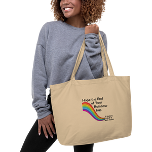 End of Your Rainbow without Cloud X-Large Tote/ Shopping Bags