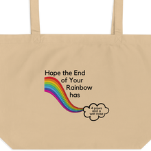 Load image into Gallery viewer, End of Your Rainbow with Cloud X-Large Tote/ Shopping Bags
