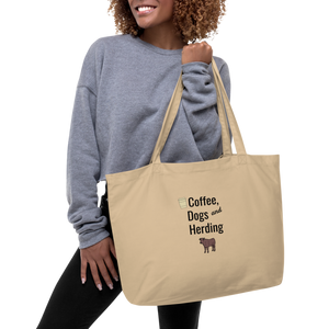 Coffee, Dogs, and Cattle Herding X-Large Tote/ Shopping Bags
