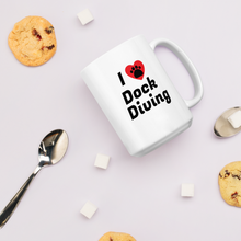 Load image into Gallery viewer, I Heart w/ Paw Dock Diving Mug
