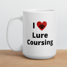Load image into Gallery viewer, I Heart w/ Paw Lure Coursing Mug

