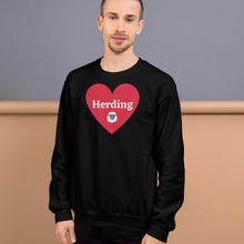 Load image into Gallery viewer, Herding w/ Sheep in Heart Sweatshirts
