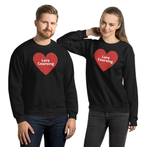 Lure Coursing in Heart Sweatshirts