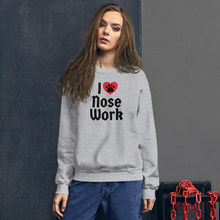 Load image into Gallery viewer, I Heart w/ Paw Nose Work Sweatshirts - Light

