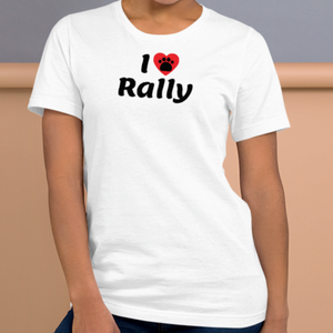 I Heart w/ Paw Rally T-Shirts - Light