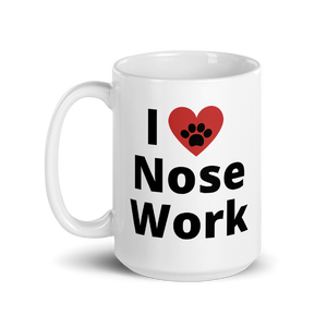 I Heart w/ Paw Nose Work Mug