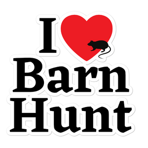 I Heart w/ Rat Barn Hunt Sticker-5.5x5.5