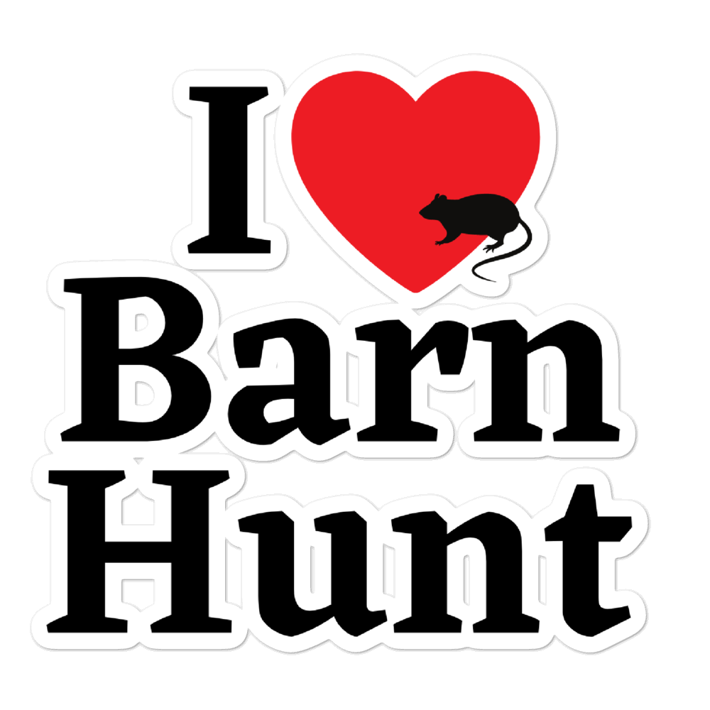 I Heart w/ Rat Barn Hunt Sticker-5.5x5.5