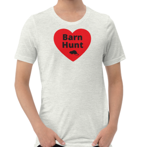 Barn Hunt in Heart w/ Rat T-Shirts - Light