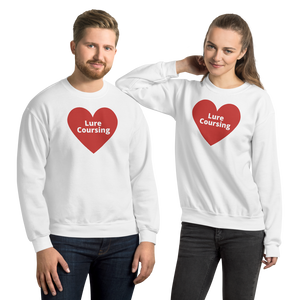 Lure Coursing in Heart Sweatshirts