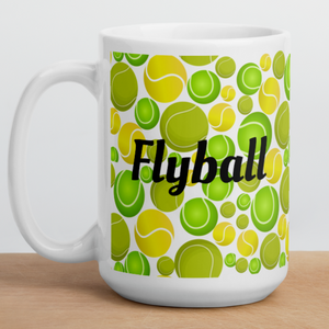 Allover Tennis Balls & Flyball Mug