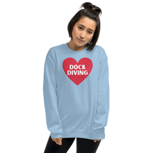 Load image into Gallery viewer, Dock Diving in Heart Sweatshirts
