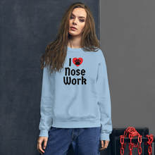Load image into Gallery viewer, I Heart w/ Paw Nose Work Sweatshirts - Light
