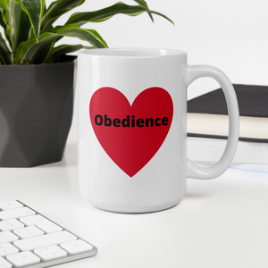 Obedience in Heart Mug