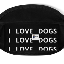 Load image into Gallery viewer, Allover Brown Bones Dog Fanny Pack-Black
