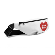 Load image into Gallery viewer, Dock Diving in Heart Fanny Pack-White
