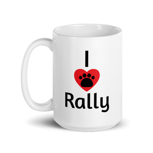 I Heart w/ Paw Rally Mug