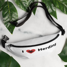 Load image into Gallery viewer, I Heart Herding Fanny Pack-White
