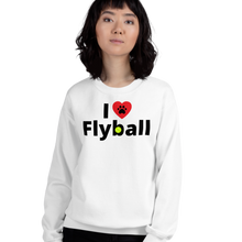 Load image into Gallery viewer, I Heart w/ Paw Flyball Sweatshirts - Light

