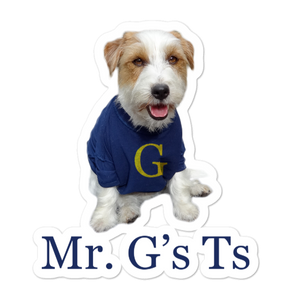 Mr G's Ts Dog Sticker 4x4