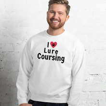 Load image into Gallery viewer, I Heart w/ Paw Lure Coursing Sweatshirts - Light
