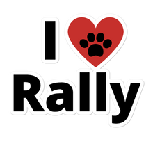 Load image into Gallery viewer, I Heart Rally Stickers-4x4 or 5.5x5.5
