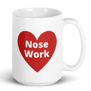 Nose Work in Heart Mug