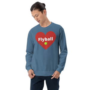 Flyball in Heart Sweatshirts